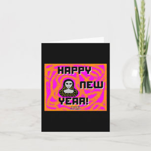 Greys New Year Wishes Small Greeting Card