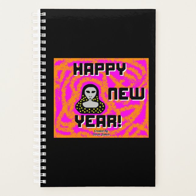 Greys New Year Wishes Small Planner (Front)
