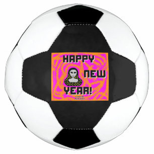 Greys New Year Wishes Soccer Ball