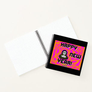 Greys New Year Wishes Spiral Notebook