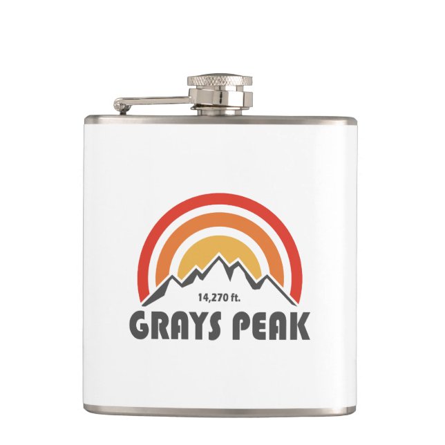 Greys Peak Hip Flask (Front)