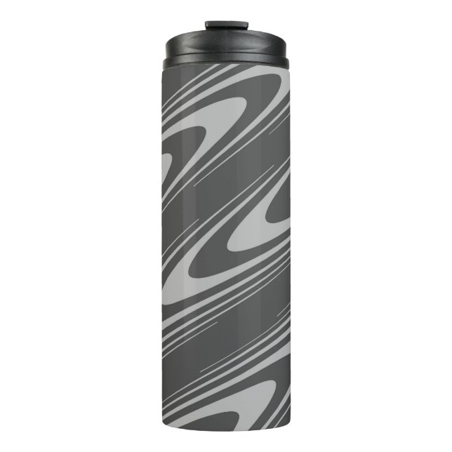 greyscale pattern design on thermal tumbler (Front)