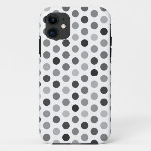 Greyscale Polka Dot Patterned Case