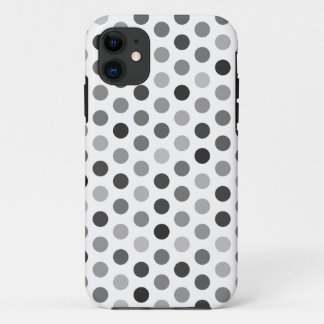 Greyscale Polka Dot Patterned Case