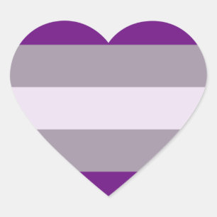 Greysexual Pride Heart Sticker