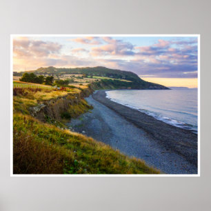 Greystones South Beach Coastal View Poster