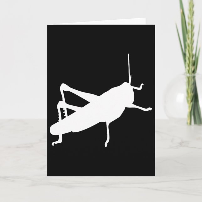 Grhopper Cricket - Insect Bug Cute Funny  Card (Front)