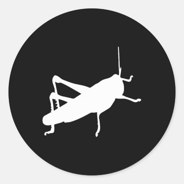 Grhopper Cricket - Insect Bug Cute Funny  Classic Round Sticker (Front)