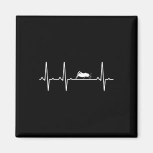 Grhopper Heartbeat Gift For Men Women Katydid Love Magnet