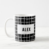 Grid black white 4 photo modern minimal abstract m