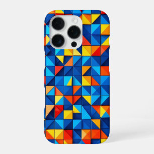 Grid Fragments iPhone 16 Pro Case