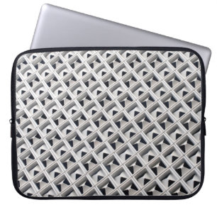 Grid grey board illustration laptop sleeve
