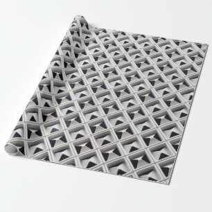 Grid grey board illustration wrapping paper