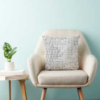 Grid Locked Throw Pillow