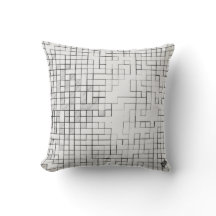 Grid Locked Throw Pillow