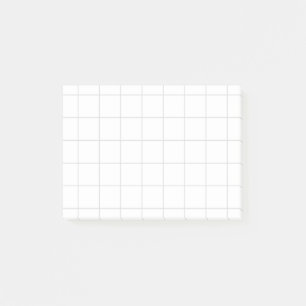 “Grid of graph paper” – Minimalist grid Post-it Notes
