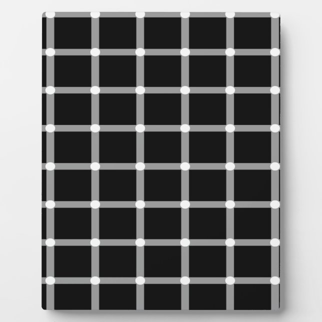 Grid Optical Illusion Design Plaque (Front)
