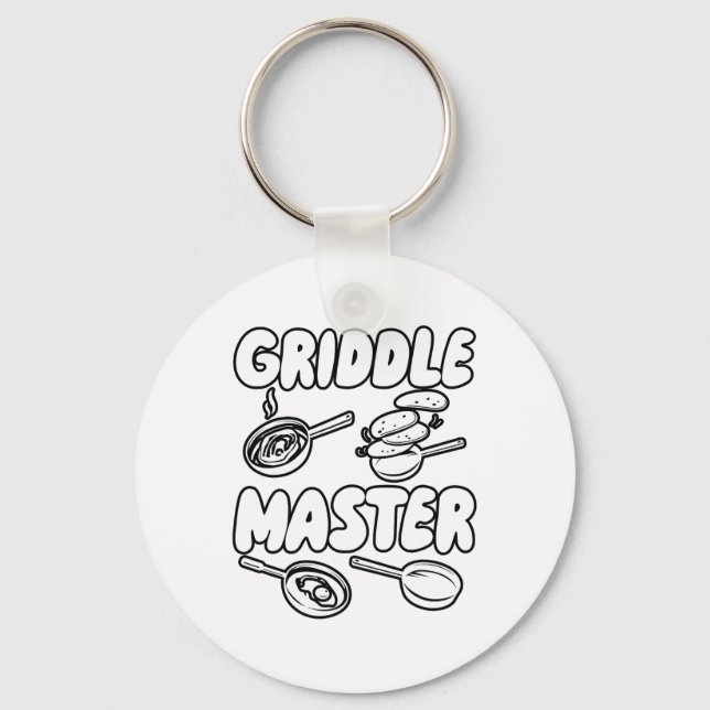 Griddle Master Funny Bbq  Key Ring (Front)