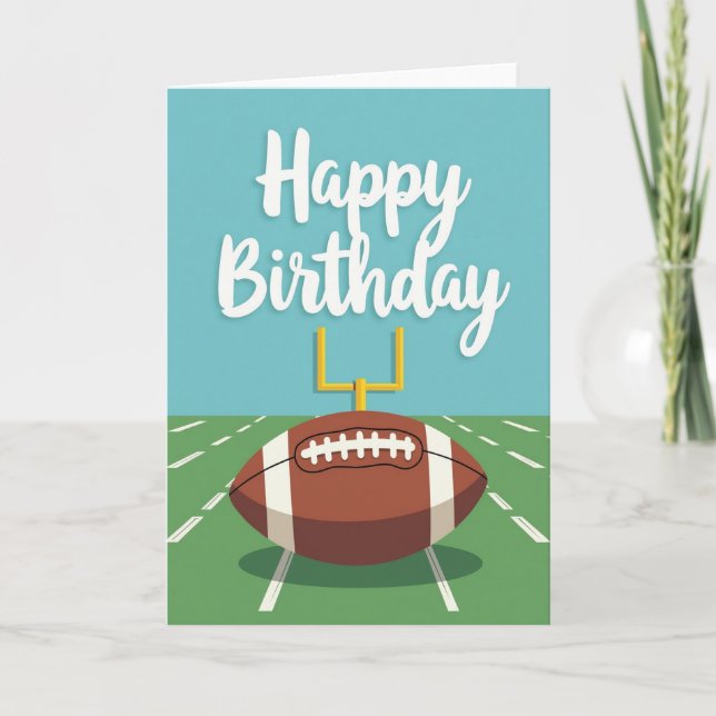 Gridiron Birthday Card (Front)