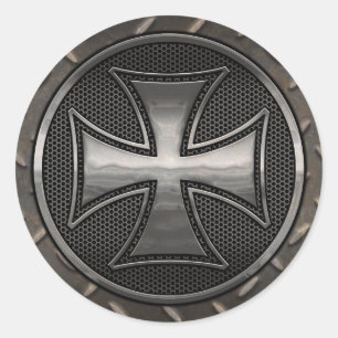 Gridiron Maltese Classic Round Sticker