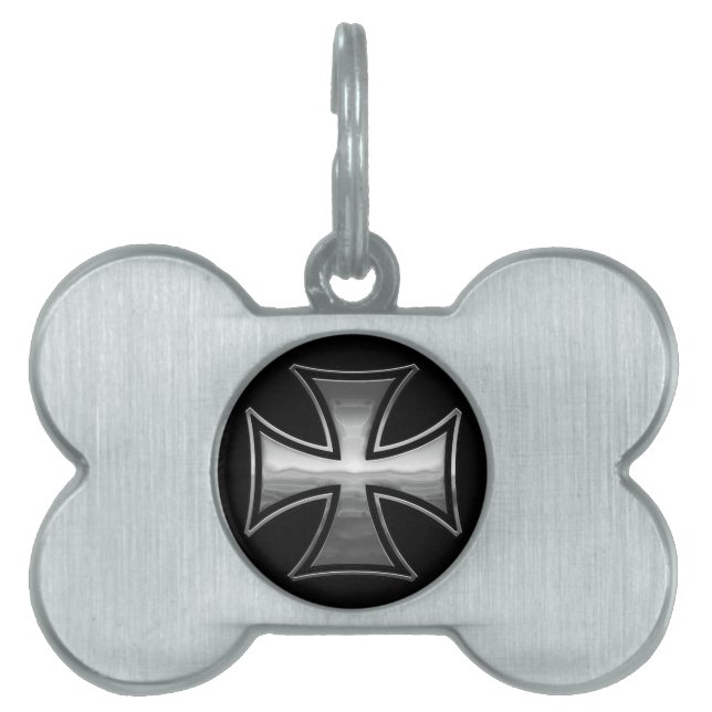 Gridiron Maltese Pet Tag (Front)