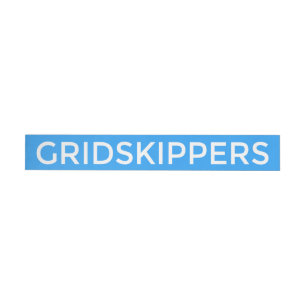 GRIDSKIPPERS Sticker Wraparound Address Label