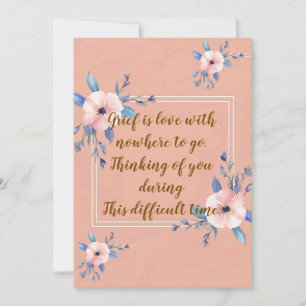 "Grief is Love Unanchored", get well cards. Announcement