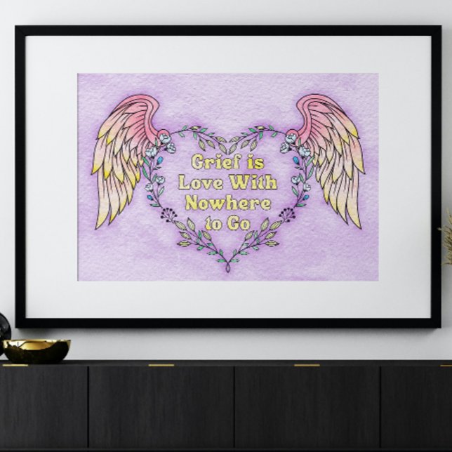 Grief, Memory, and Gentle Remembrance Coloring Poster (Grief Coloring Poster for remembering those who are gone.)