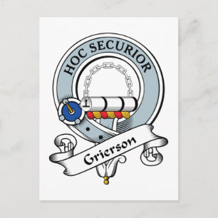 Grierson Clan Badge Postcard