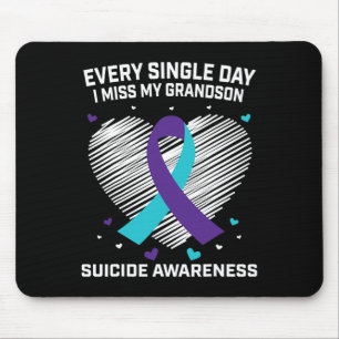 Grieving Gifts For Loss Of Grandson Suicide Awaren Mouse Pad