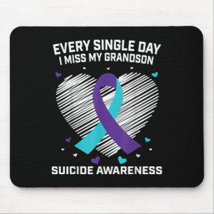Grieving Gifts For Loss Of Grandson Suicide Awaren Mouse Pad