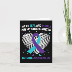 Grieving Gifts Loss Goddaughter Suicide Awareness Card