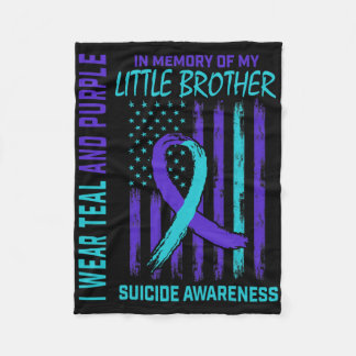 Grieving Gifts Loss Of Little Brother Suicide Awar Fleece Blanket