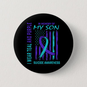 Grieving Gifts Loss Of Son Suicide Awareness Ameri 6 Cm Round Badge