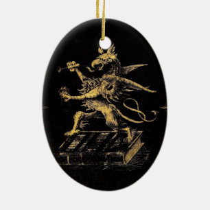 Griffin Ceramic Ornament