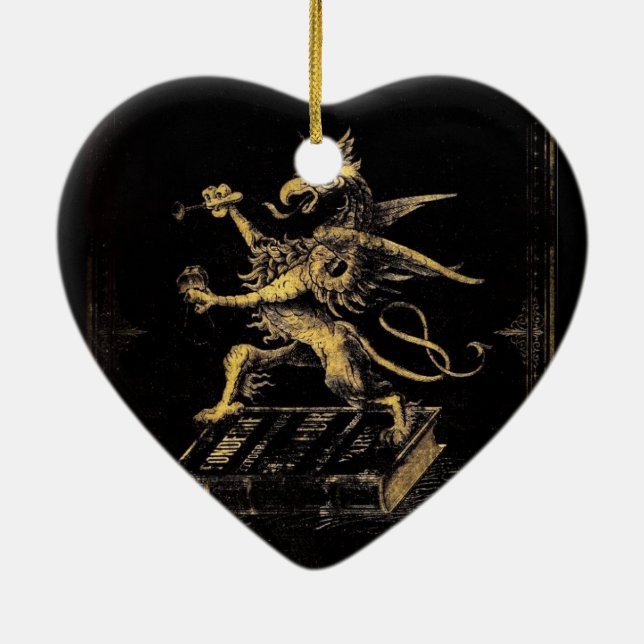 Griffin Ceramic Tree Decoration (Back)