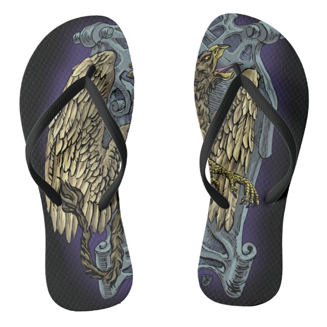 Griffin Crest Thongs (Footbed)