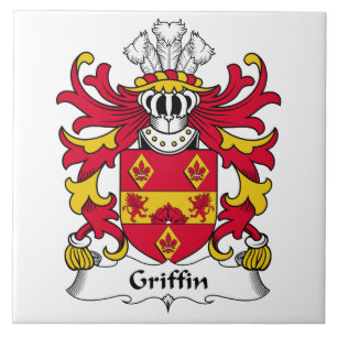 Griffin Family Crest Ceramic Tile