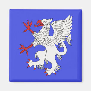 Griffin Rampant Argent Magnet