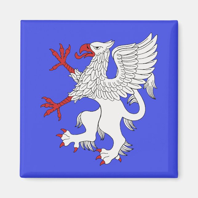 Griffin Rampant Argent Magnet (Front)