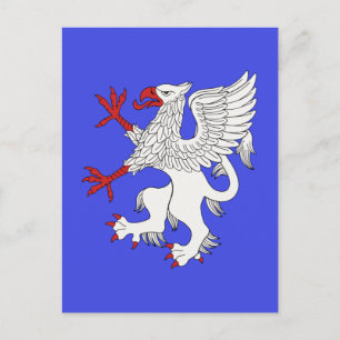 Griffin Rampant Argent Postcard