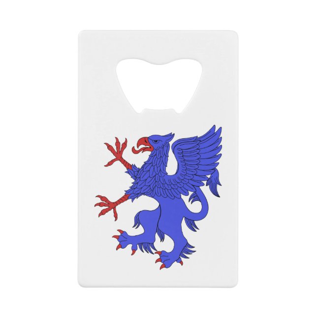 Griffin Rampant Azure (Front)