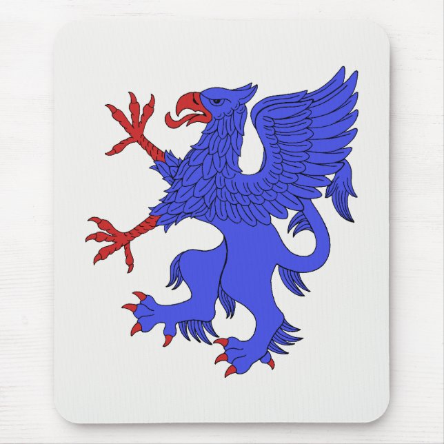 Griffin Rampant Azure Mouse Pad (Front)