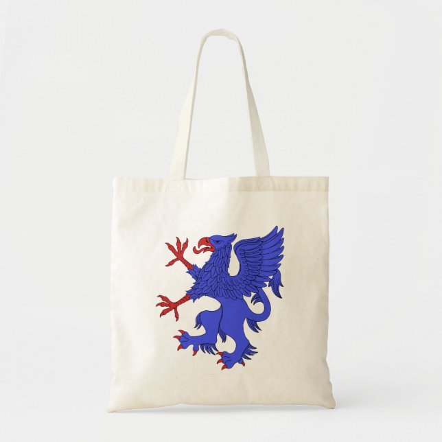Griffin Rampant Azure Tote Bag (Front)