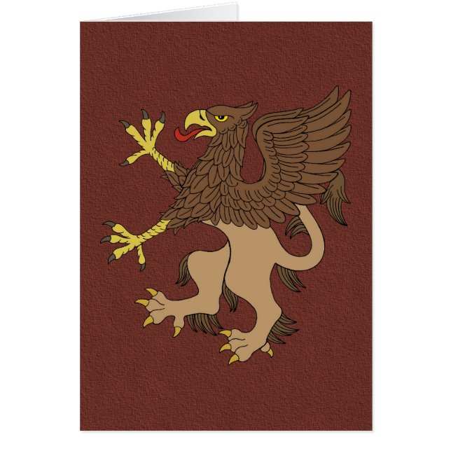 Griffin Rampant Greeting Card (Front)