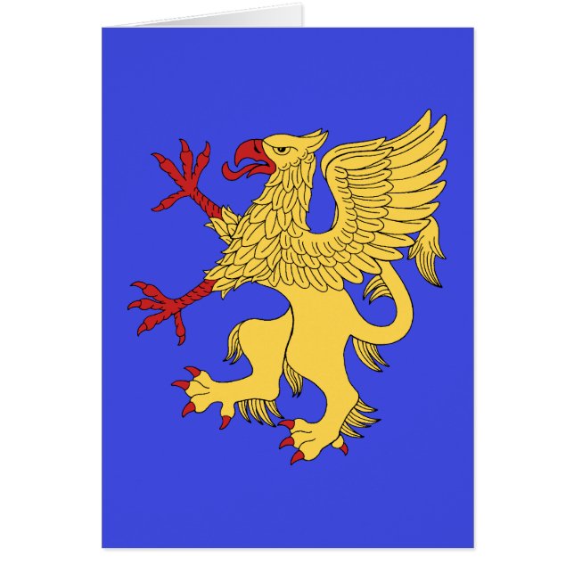 Griffin Rampant Or Greeting Card (Front)
