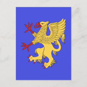 Griffin Rampant Or Postcard
