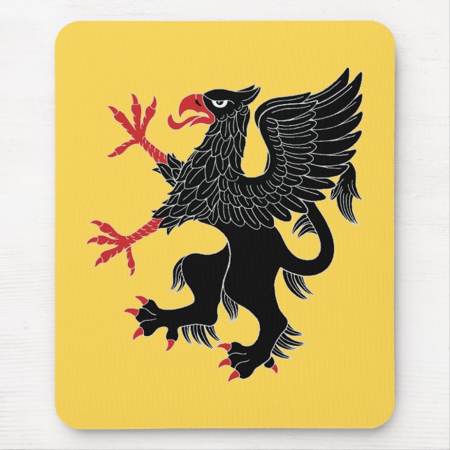 Griffin Rampant Sable Mouse Pad (Front)