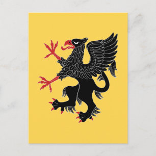 Griffin Rampant Sable Postcard
