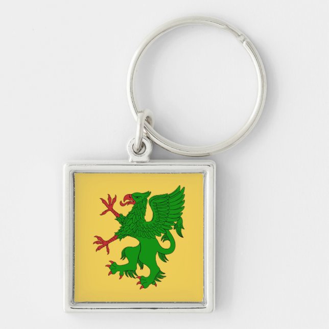 Griffin Rampant Vert Key Ring (Front)